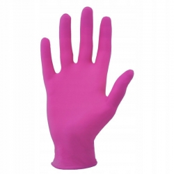 Перчатки нитриловые неопудренные "Розовые" M (100шт/уп) (10 упак/кор)